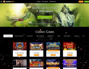 Casino.com Screenshot