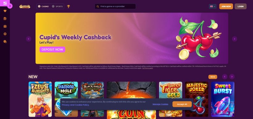 queens bingo screenshot